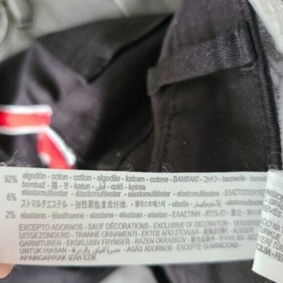 NWT Zara Black Striped Skinny Jeans - Picture 9 of 9